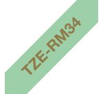 Brother TZE-RM34 ruban d'étiquette Couleur or sur menthe