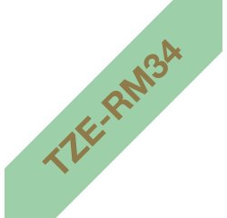 Brother TZE-RM34 label-making tape Gold on mint colour