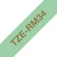 Brother TZE-RM34 nastro per etichettatrice Oro su colore menta
