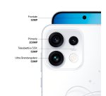OPPO Reno16 Pro 5G AI Smartphone, Tripla fotocamera 200+50+50MP, Selfie 50MP, Display 6.32” 120HZ AMOLED FHD+, 6000mAh, RAM 12GB(Esp4GB/8GB/12GB)+ROM 512GB [Versione Italia], Pop White