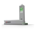 Lindy Bloqueur de port USB C, 4 pièces + clé, Vert