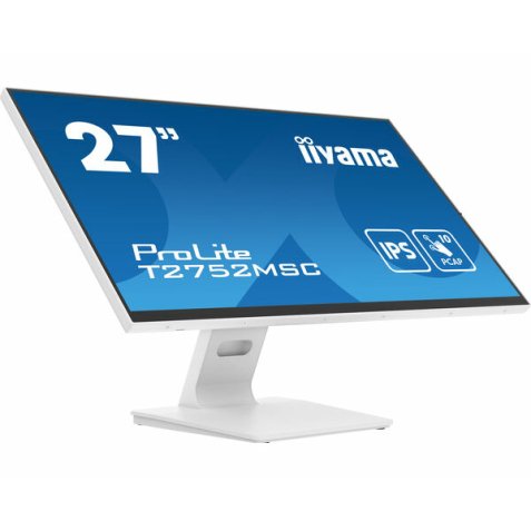 iiyama ProLite T2752MSC-W1 computer monitor 68,6 cm (27") 1920 x 1080 Pixels Full HD LED Touchscreen Wit