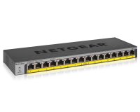 NETGEAR GS116LP Non-géré Gigabit Ethernet (10/100/1000) Connexion Ethernet, supportant l'alimentation via ce port (PoE) Noir