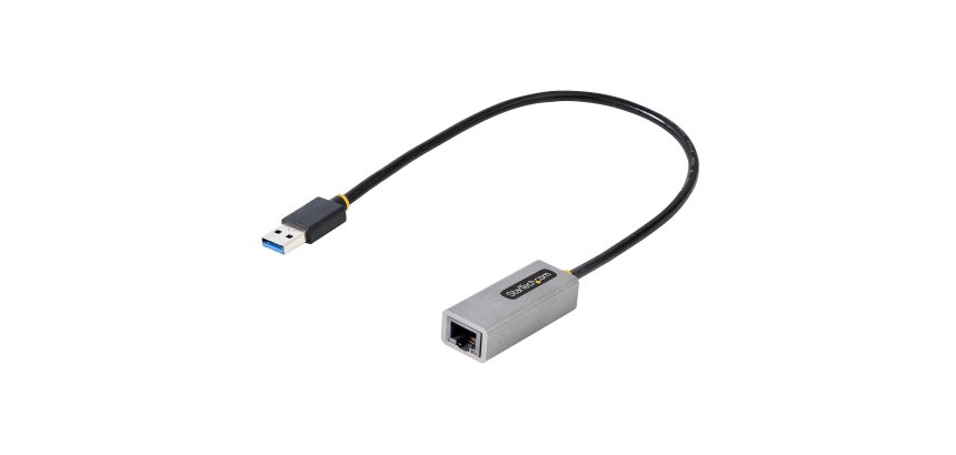 StarTech.com Adaptateur Réseau USB 3.0 à Gigabit Ethernet - 10/100/1000 Mbps, USB à RJ45, Adaptateur USB 3.0 à LAN, Adaptateur USB 3.0 Ethernet (GbE), Câble de Raccordement de 30cm, Installation Sans Pilote