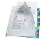 Esselte Busta Index a perforazione - 12 tasti - f.to A4 - PPL lucido