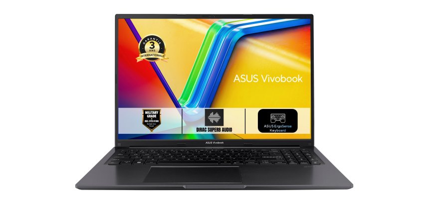 ASUS Vivobook 16 X1605VA-DICSH2702W Intel Core 9 270H Ordinateur portable 40,6 cm (16") WUXGA 16 Go DDR5-SDRAM 512 Go SSD Wi-Fi 6 (802.11ax) Windows 11 Home Noir