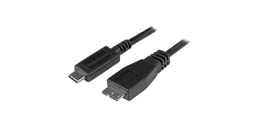 StarTech.com 50cm USB-C naar Micro USB-B Kabel, USB 10Gbps, 3A, Type C naar Micro-B Data Transfer Kabel