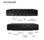 HP EliteDesk 8 Mini G1a Next Gen AI Wolf Pro Security Edition Copilot+ PC AMD Ryzen AI 7 350 16 GB DDR5-SDRAM 512 GB SSD Windows 11 Pro Mini PC AI PC Nero
