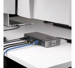 StarTech.com USB-C-Dockingstation für zwei Bildschirme, 4K 60Hz, HDMI oder DisplayPort, Laptop-Ladung 96W, Gigabit-Ethernet, Intelligente Universelle Dock für Windows und macOS