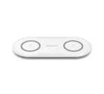 AISENS Cargador Inalambrico USB-C 15W 2 en 1 Para Movil Auriculares, Blanco