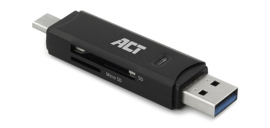 ACT USB-C/USB-A 3.0 card reader