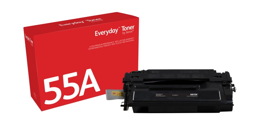 Toner Everyday™ _OEM_NAME_ Noir de Xerox compatible avec HP 55A (CE255A), Capacité standard