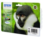 Epson T0895 (C13T08954010) Pack Cartucho original negro + tricolor de capacidad estándar