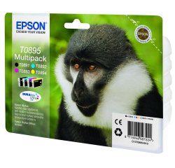 Epson Monkey Multipack 4 colori DURABrite Ultra Scimmia T0895