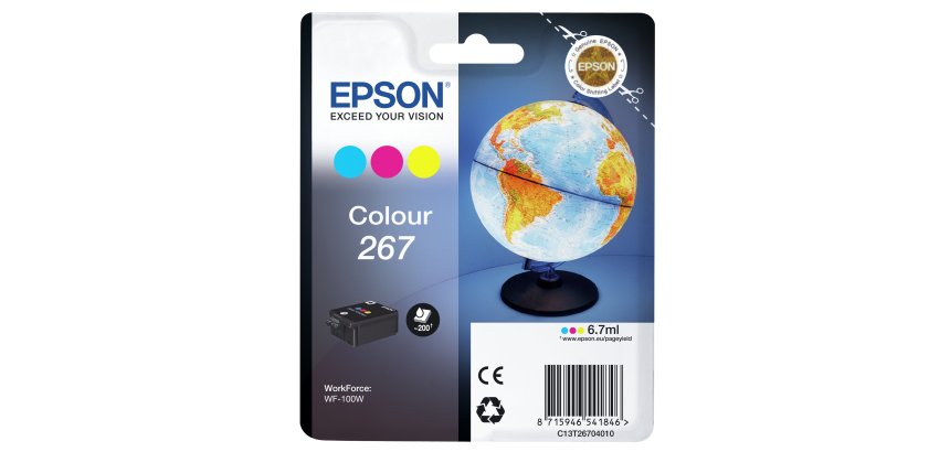 Epson 267 - yellow, cyan, magenta - original - ink cartridge