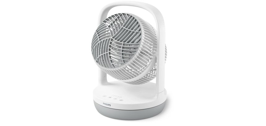 Philips Serie 2000 Ventilatore da tavolo CX2050/00, Flusso d'aria 738 m³/h, Ultra silenzioso 23db