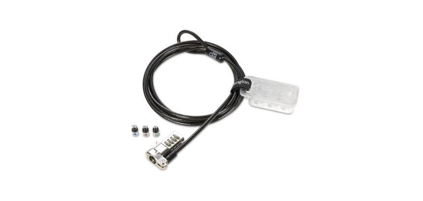 Cable de securite kensington universel 3 en 1 a combinaisonreinitialisable