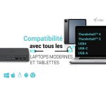 i-tec USB 3.0 / USB-C / Thunderbolt 3 Professional Dual 4K Display Docking Station Generation 2 + Power Delivery 100W