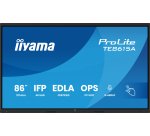 iiyama TE8615A-B1AG Écran d'affichage dynamique Écran plat interactif 2,17 m (85.6") Wifi 550 cd/m² 4K Ultra HD Noir Écran tactile Intégré dans le processeur Android
