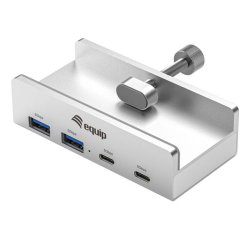 Equip 128967 hub di interfaccia USB 3.2 Gen 1 (3.1 Gen 1) Type-A 5000 Mbit/s Alluminio