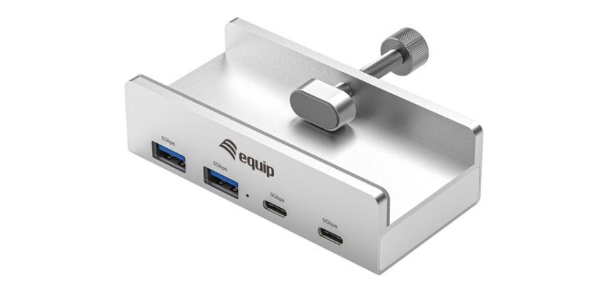 Equip 128967 hub di interfaccia USB 3.2 Gen 1 (3.1 Gen 1) Type-A 5000 Mbit/s Alluminio