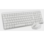 Logitech MK250 Compact Bluetooth Wireless Combo teclado Ratón incluido Universal RF Wireless + Bluetooth QWERTY Español Blanco