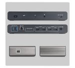StarTech.com 206UE-TB5USB4DOCK station d'accueil Avec fil Thunderbolt 5 Noir, Gris