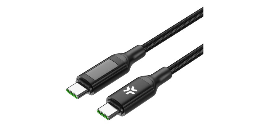 Celly USBCUSBC100WLED cable USB 2 m USB C 100 W Negro