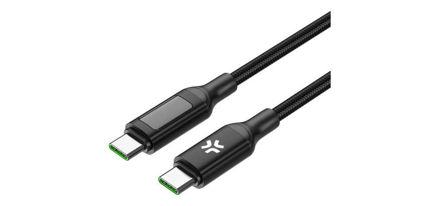 Celly USBCUSBC100WLED cable USB 2 m USB C 100 W Negro