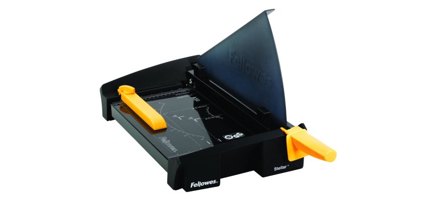 Cisaille fellowes stellar a4 capacité coupe 20f presse manuelle protection safecut coupe rabattable 127x374x603mm