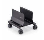 StarTech.com Support Mobile pour Unité Centrale, Support Mobile pour Unité Centrale PC à Roulettes, Charge Maximale de 21kg, Chariot à Roulettes pour Ordinateur de Bureau, Chariot en Acier, Support Réglable