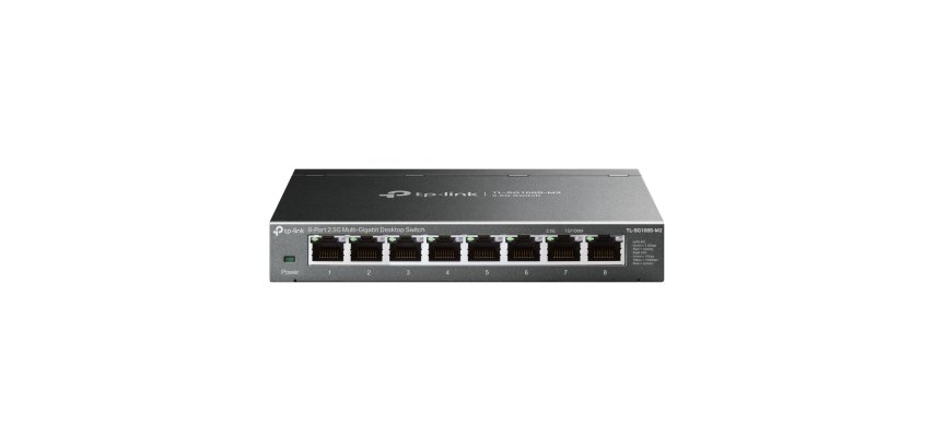 TP-Link TL-SG108S-M2 commutateur réseau Non-géré L2 2.5G Ethernet (100/1000/2500) Bureau Noir