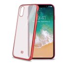 Celly Laser Matt custodia per cellulare 14,7 cm (5.8") Cover Rosso, Trasparente