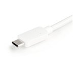 StarTech.com Adaptateur multiport USB-C vers HDMI 4K avec USB Power Delivery et port USB-A - Blanc