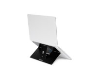 R-Go Tools Support pour ordinateur portable R-Go Riser Attachable, réglable, intégré à votre ordinateur portable, aluminium, noir
