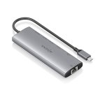 AISENS USB-C Dock 8 en 1, USB-C a 1xHDMI, 1xRJ45, 1xUSB-A 10G, 2xUSB-C 10G, 1xSD, 1xMicroSD, 1xUSB-C PD 100W, Gris, 20cm