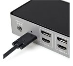 StarTech.com USB-C & USB-A Dock - Hybrid Universal Triple Monitor Laptop Docking Station DisplayPort & HDMI 4K 60Hz - 85W Power Delivery, 6x USB Hub, GbE, Audio - USB 3.1 Gen 2 10Gbps - TAA