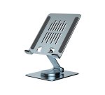 Conceptronic THANA09G Foldable Swivel Tablet Stand, 360° Rotating Base, Adjustable Height