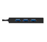 StarTech.com Hub USB 3.0 (5Gbps) portable à 3 ports avec câble intégré plus Gigabit Ethernet - Aluminium