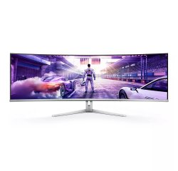 Philips Evnia 8000 49M2C8900L/00 écran plat de PC 124,2 cm (48.9") 5120 x 1440 pixels Dual QHD QD-OLED Blanc