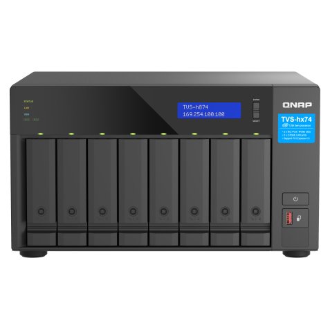 QNAP TVS-h874 NAS Tower Intel® Core™ i5 i5-12400 32 GB DDR4 0 TB QuTS hero Black