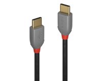 Lindy Câble USB 2.0 Type C de 1m, PD 60W, Anthra Line