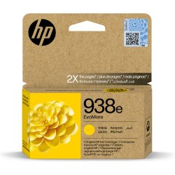 HP 938e Cartouche d’encre authentique Jaune EvoMore