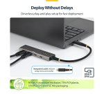 StarTech.com 4-Port USB-C Hub, 10Gbps, 100W PD Charging, 4x USB-C Ports, Overcurrent Protection, PCR Aluminum, For MacBook / Dell / ThinkPad / HP / iPad / Tablet