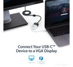 StarTech.com USB-C to VGA Adapter - White