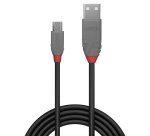 Lindy Câble USB 2.0 type A vers Micro-B, Anthra Line, 1m