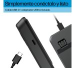 HP Teclado con cable retroiluminado multidispositivo 405