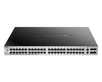 D-Link DGS-3130-54PS/E commutateur réseau Géré L3 Gigabit Ethernet (10/100/1000) Connexion Ethernet, supportant l'alimentation via ce port (PoE) Gris