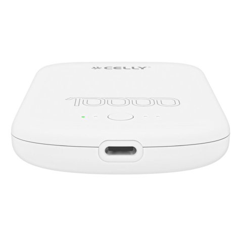 Celly MAGPB10000PROWH batería externa 10000 mAh Cargador inalámbrico Blanco