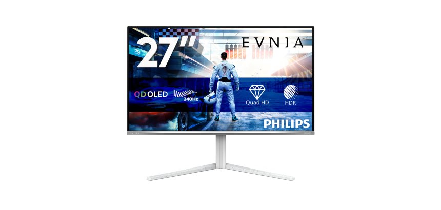 Philips Evnia 6000 27M2N6501L/00 computer monitor 67,3 cm (26.5") 2560 x 1440 Pixels Quad HD QD-OLED Wit